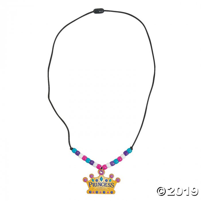 Princess Beaded Necklace Craft Kit (Makes 12)