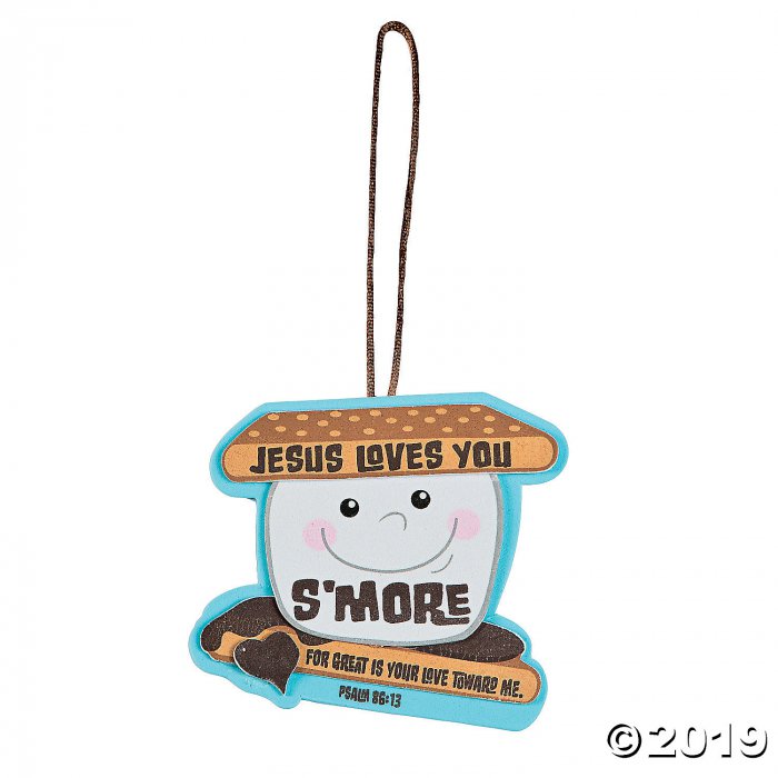 Jesus Loves You S'more Ornament Craft Kit (Makes 12)
