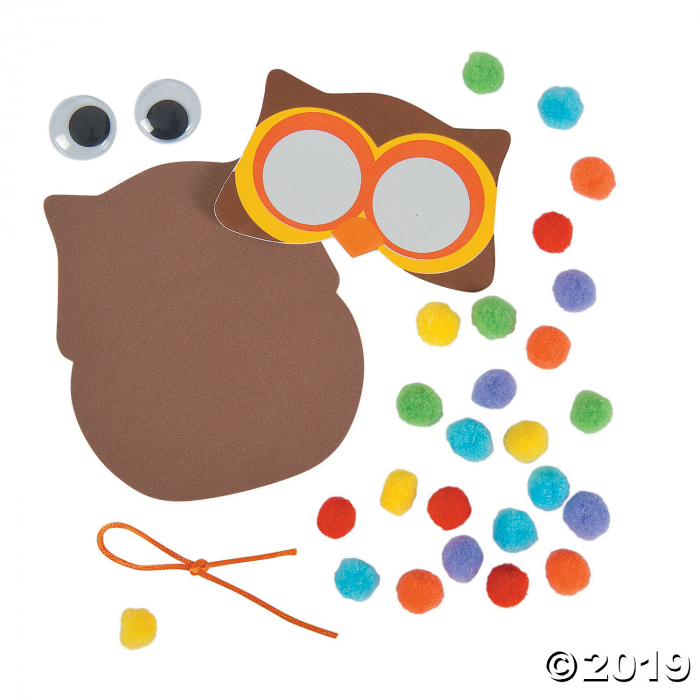 Pom-Pom Owl Ornament Craft Kit (Makes 12)
