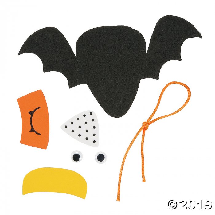 Candy Corn Bat Ornament Craft Kit (Makes 12)