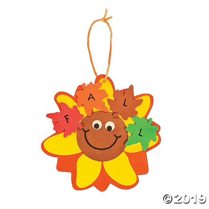 Fall Sunflower Ornament Craft Kit (Makes 12)
