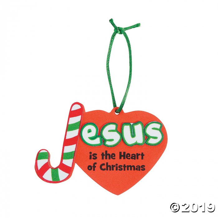 Jesus is the Heart of Christmas Ornament Craft Kit (Makes 12)