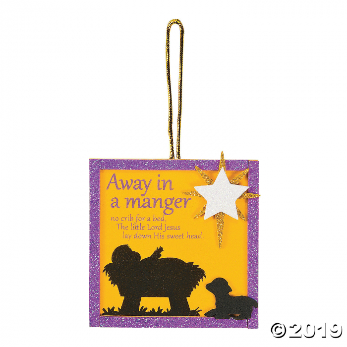 Away in a Manger Ornament Craft Kit (Makes 12)