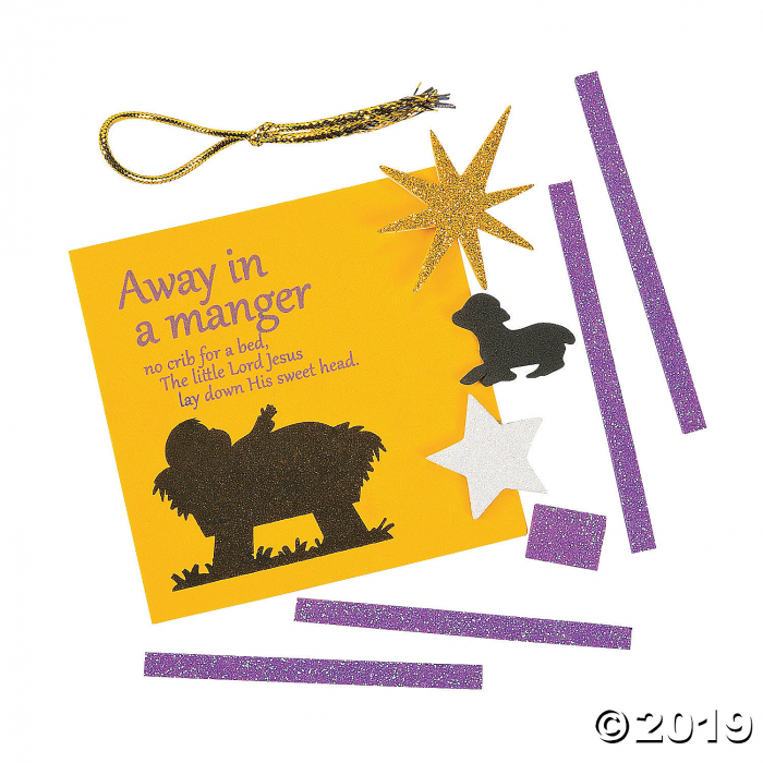 Away in a Manger Ornament Craft Kit (Makes 12)