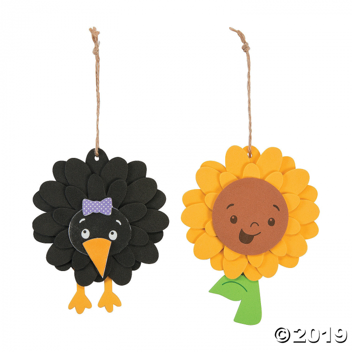 Fall Flower Ornament Craft Kit (Makes 12)