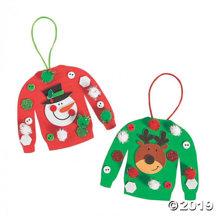 Ugly Sweater Ornament Craft Kit (Makes 12)
