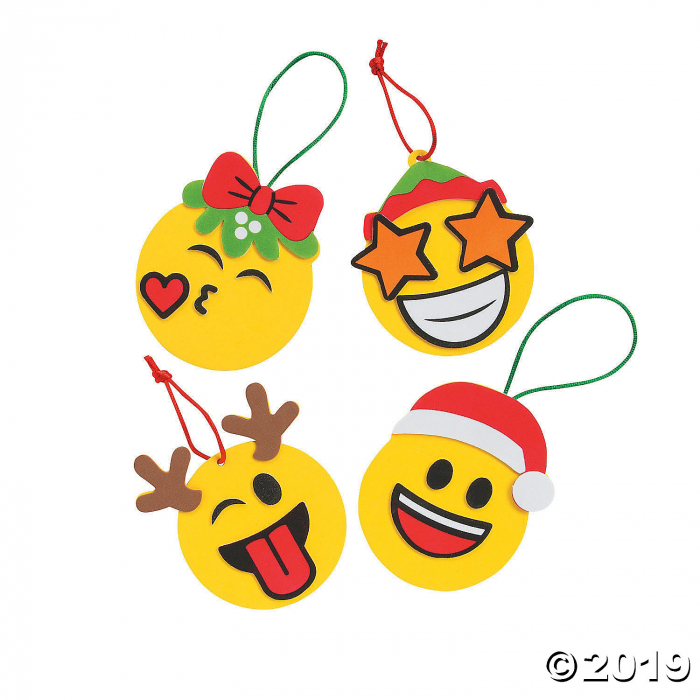 Christmas Emoji Ornament Craft Kit (Makes 12)