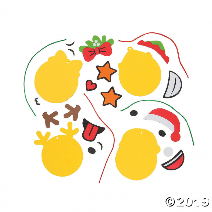 Christmas Emoji Ornament Craft Kit (Makes 12)