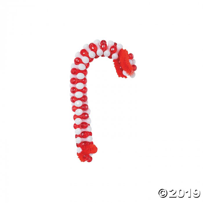 Beaded Candy Cane Christmas Ornament Craft Kit (Makes 48)
