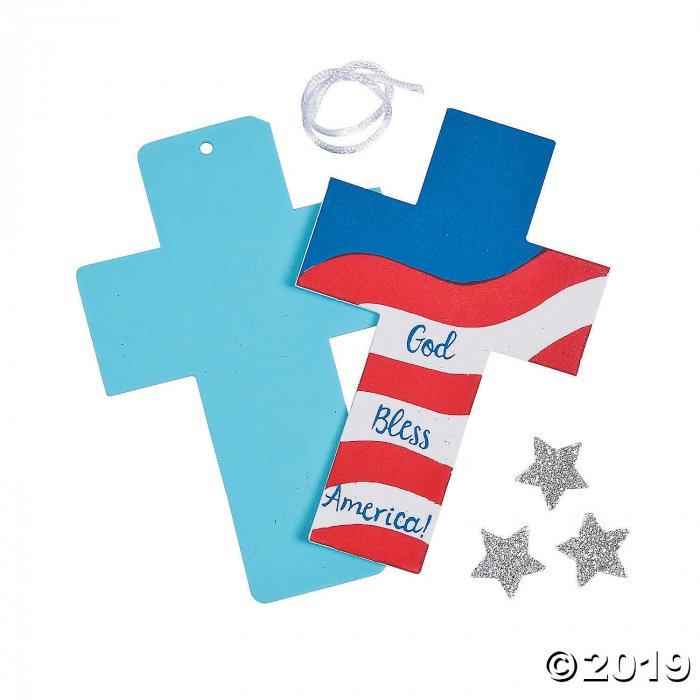 Patriotic Faith Ornament Craft Kit (Makes 12)
