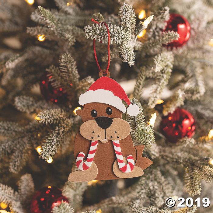 Peppermint Walrus Ornament Craft Kit (Makes 12)