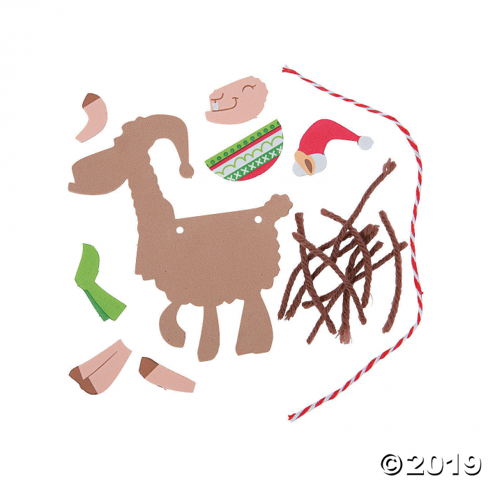Christmas Llama Ornament Craft Kit (Makes 12)