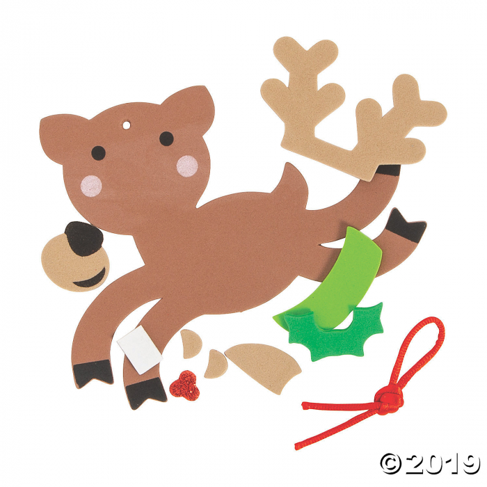 Prancing Reindeer Ornament Craft Kit (Makes 12)