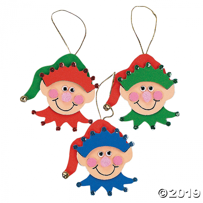 Elf Christmas Ornament Craft Kit (Makes 12)