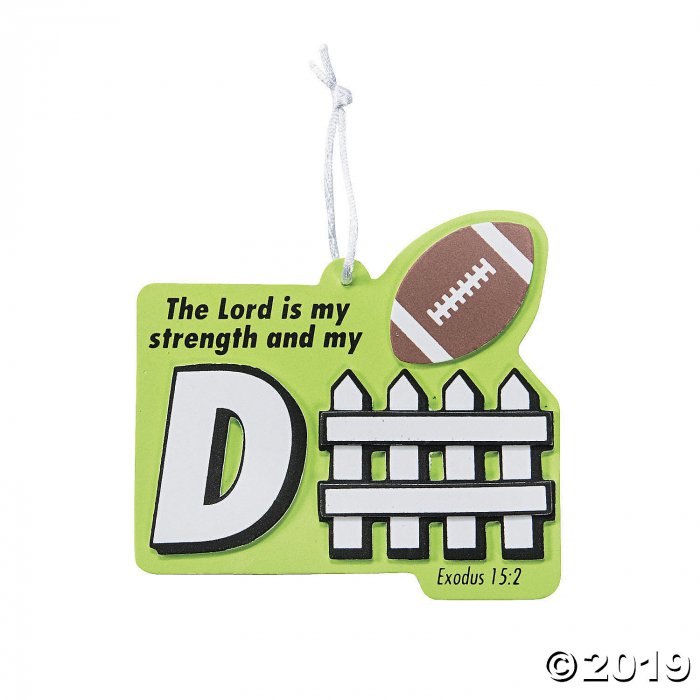 Sports VBS Lord is My Strength Ornament Craft Kit (Makes 12)