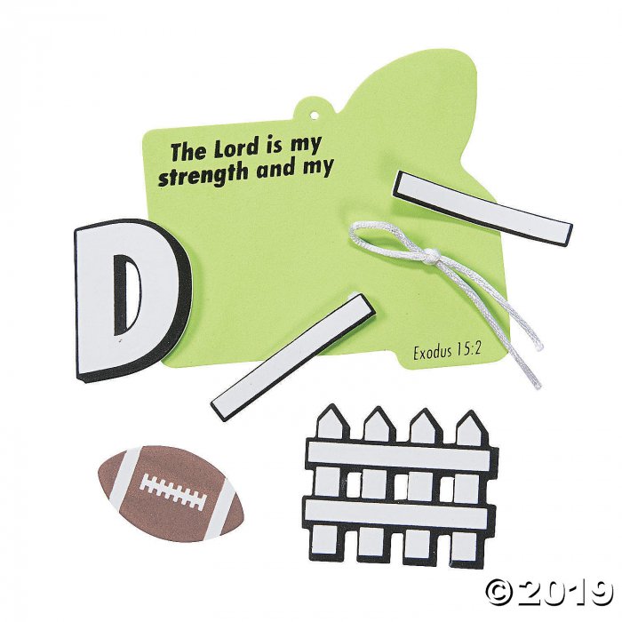 Sports VBS Lord is My Strength Ornament Craft Kit (Makes 12)