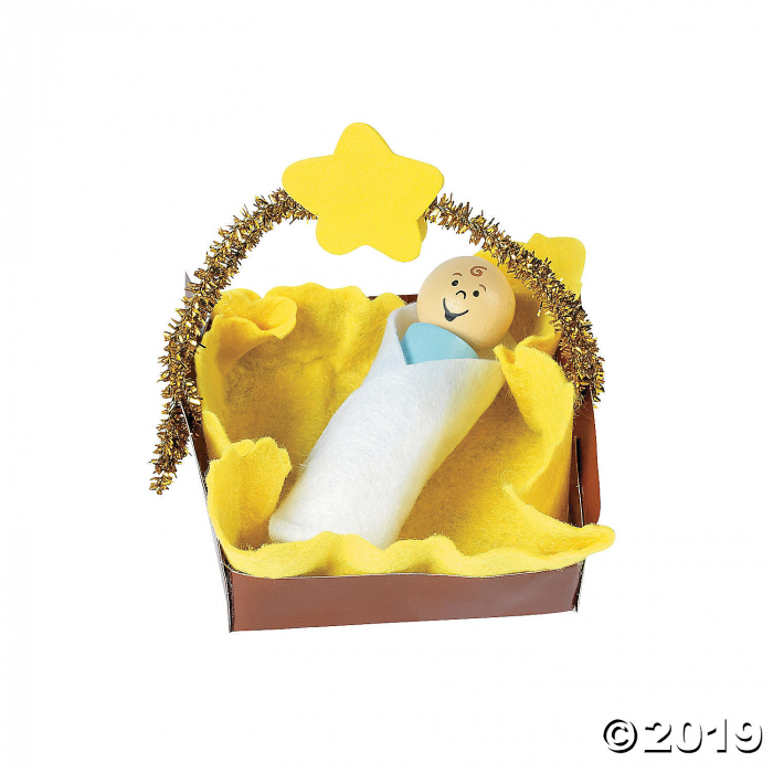 Baby Jesus Christmas Ornament Craft Kit (Makes 12) Baby Jesus Christmas Ornament Craft Kit (Makes 12)