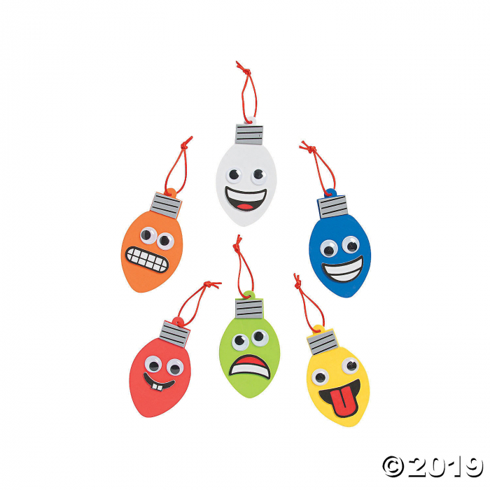 Goofy Christmas Light Ornament Craft Kit (Makes 24)