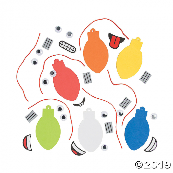 Goofy Christmas Light Ornament Craft Kit (Makes 24)