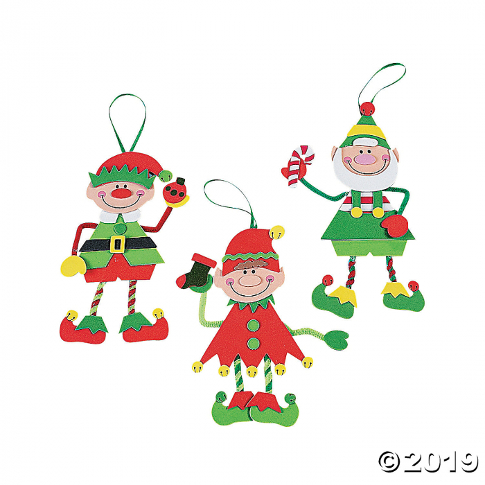 Make-An-Elf Christmas Craft Kit (Makes 12)