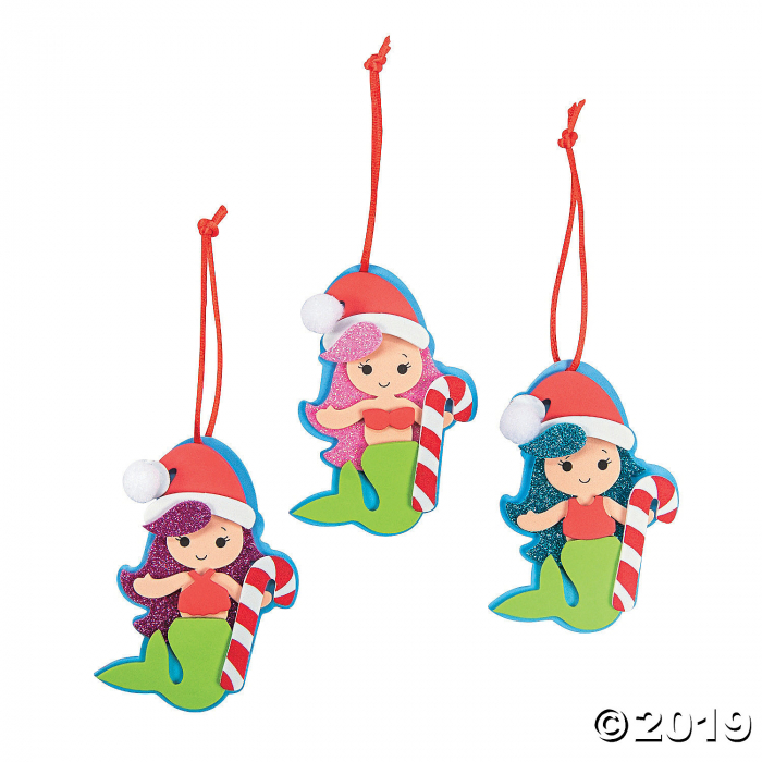Christmas Mermaid Ornament Craft Kit (Makes 12)