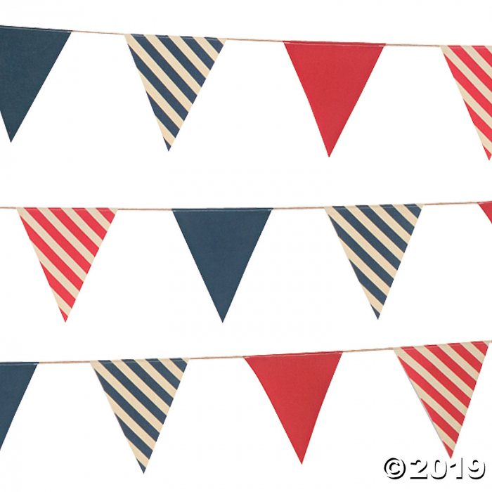 Nautical Fabric Pennant Banner