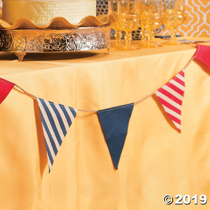 Nautical Fabric Pennant Banner