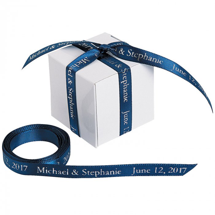 Navy Personalized Ribbon - 3/8 (1 Roll(s))