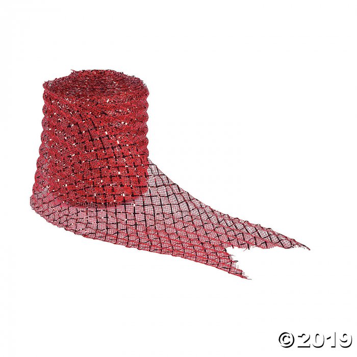 Red Mesh Ribbon (1 Piece(s))