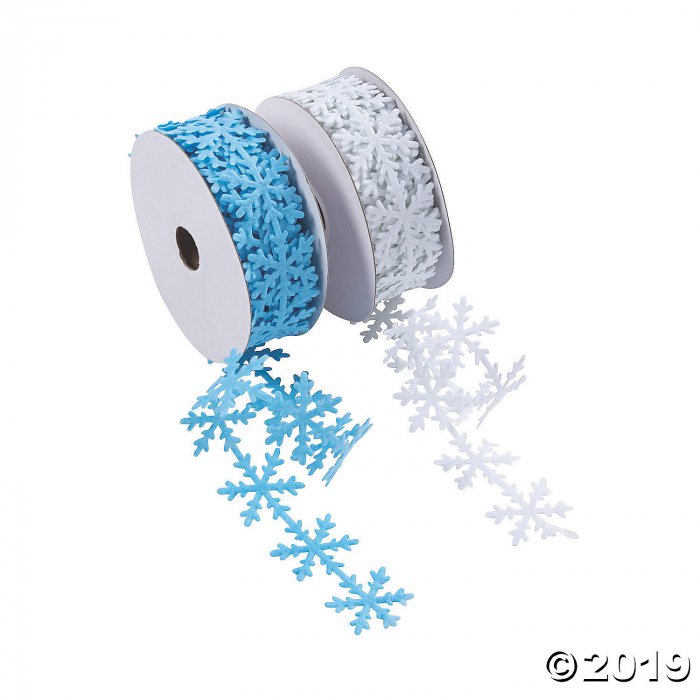Snowflake Die-Cut Ribbon Rolls - 1 (1 Unit(s))