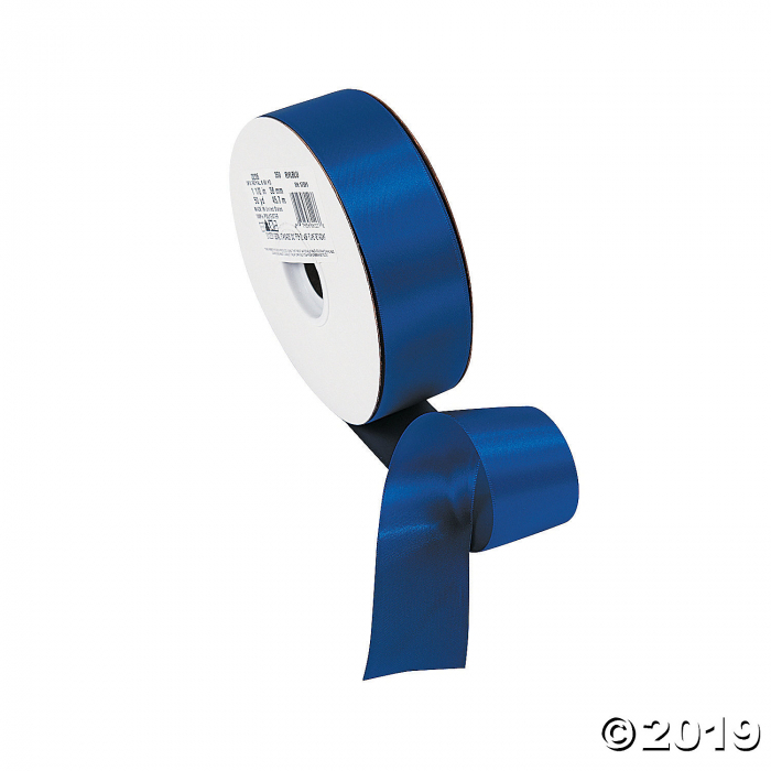 Royal Blue Double Faced Satin Ribbon - 1 1/2 (1 Roll(s))