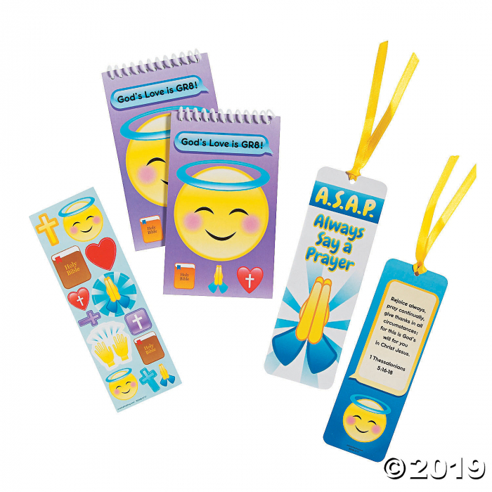 Mini Faith Emoji Stationery Sets (12 Set(s)) Mini Faith Emoji Stationery Sets (12 Set(s))