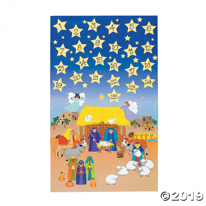 Giant Advent Calendar Sticker Scenes (Makes 12)