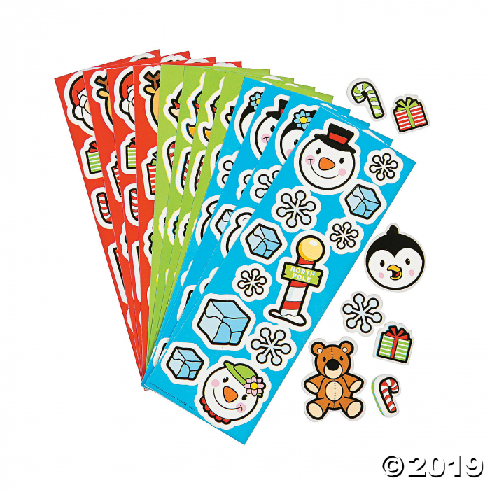 Christmas Sticker Sheet Assortment (12 Sheet(s))