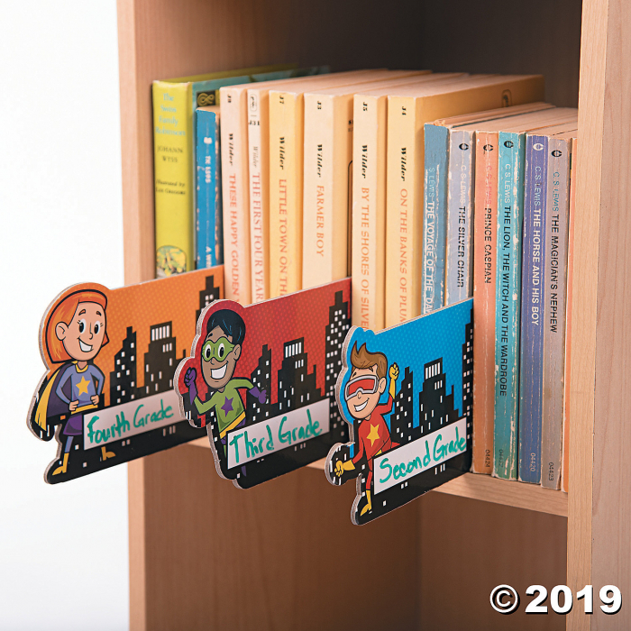 Superhero Library Dividers (Per Dozen)