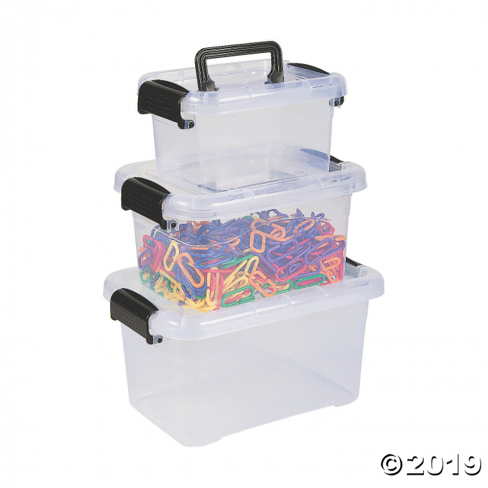 Locking Storage Bins with Lids (3 Piece(s))