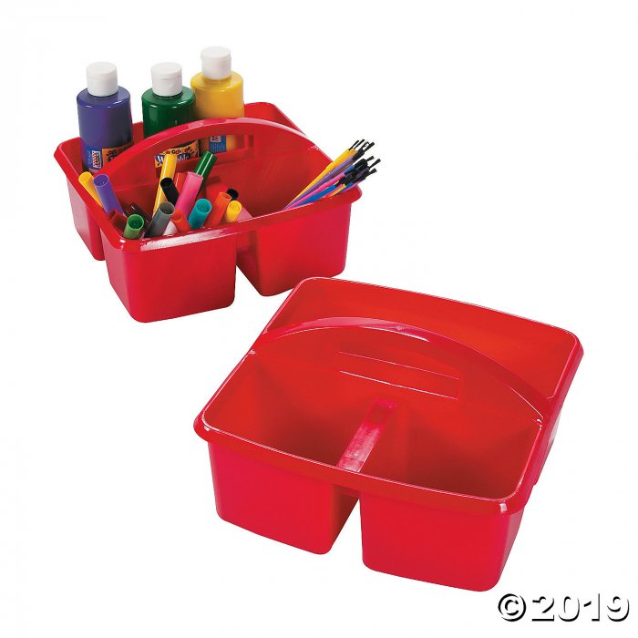 Red 3-Compartment Storage Caddies (6 Piece(s))