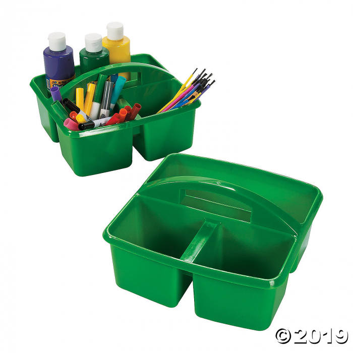 Green 3-Compartment Storage Caddies (6 Piece(s))