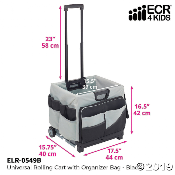 Universal Rolling Cart and Organizer Bag - Black (1 Unit(s))
