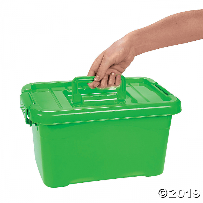 Lime Green Large Locking Storage Bins with Lids (3 Piece(s))