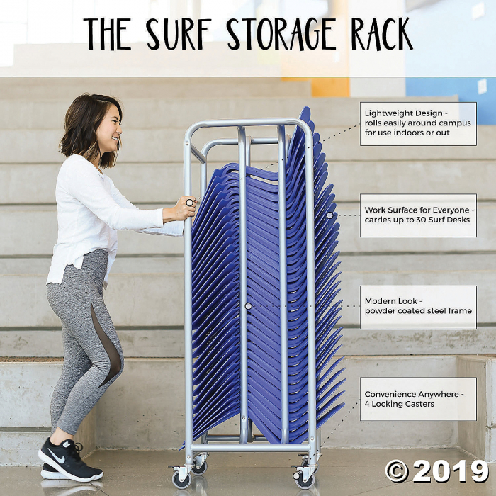 ECR4Kids The Surf Storage Rack - Rack Only (1 Unit(s))