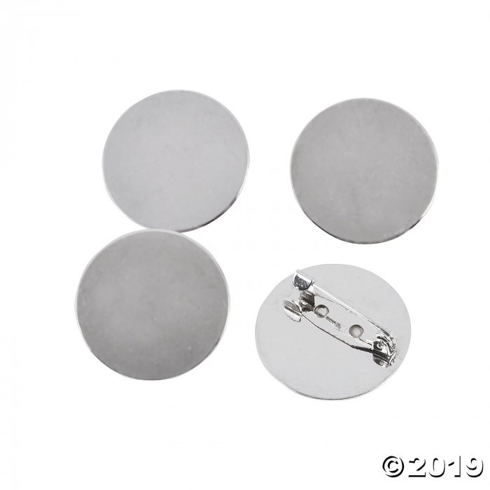 Flat Circle Pins (12 Piece(s))