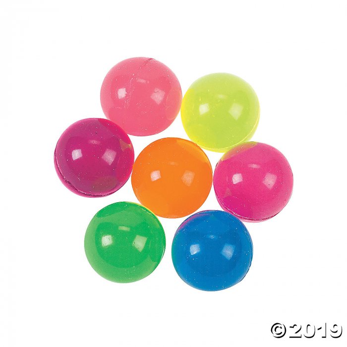 Bright Neon Bouncy Ball Assortment (144 Piece(s))