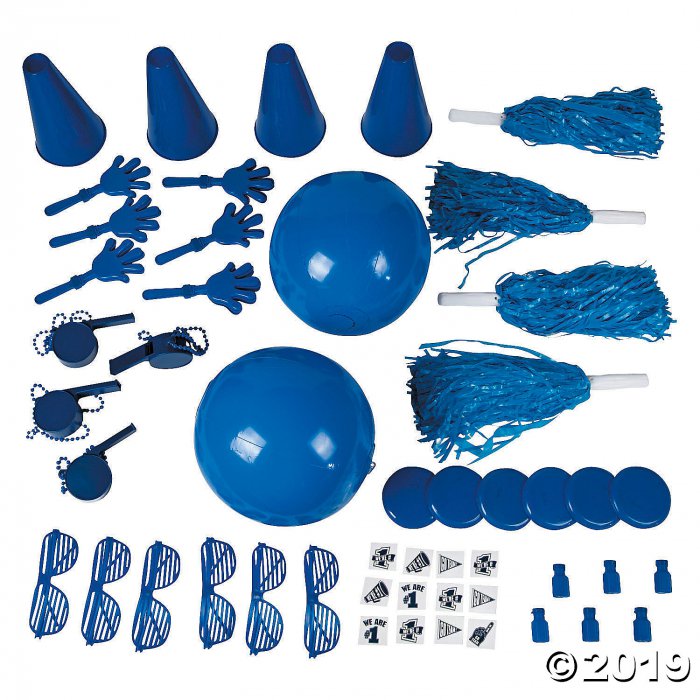 School Spirit Assortment - Blue (50 Piece(s))