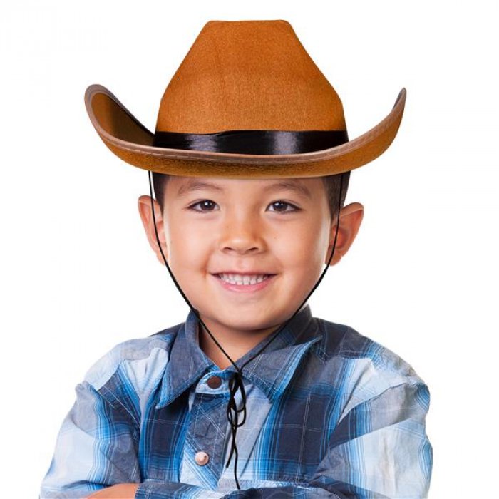 Kid's Brown Cowboy Hat | GlowUniverse.com