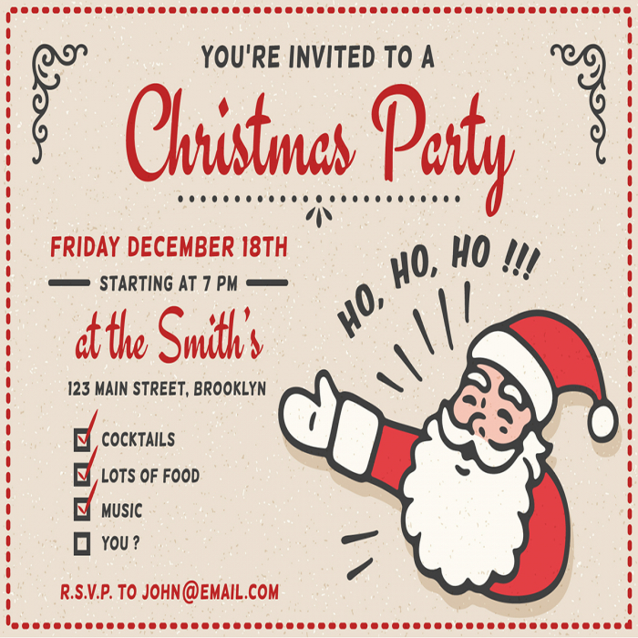 It's a Christmas Party Custom Invitation - 4 x 6 It's a Christmas Party Custom Invitation - 4 x 6