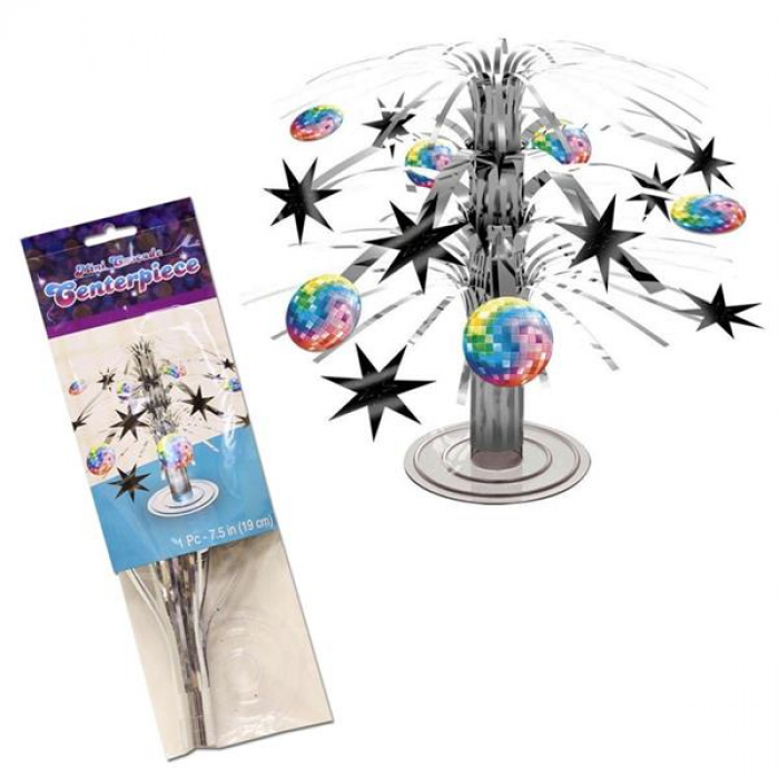 Amscan 60s Groovy Mini Cascade Centerpiece - 19cm Peace Sign Foil Decor
