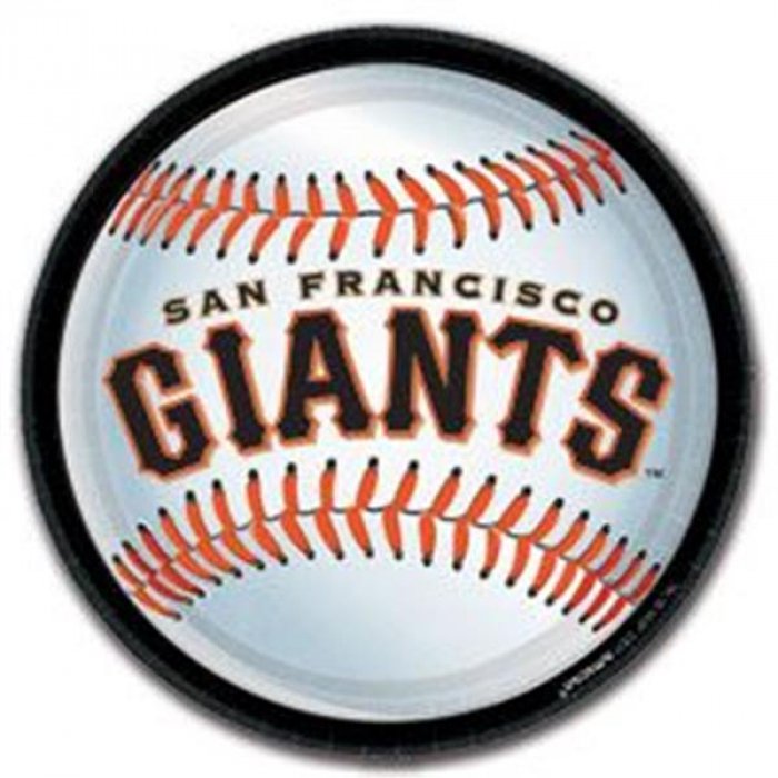 SF Giants 9" Plates - 18 Per Unit