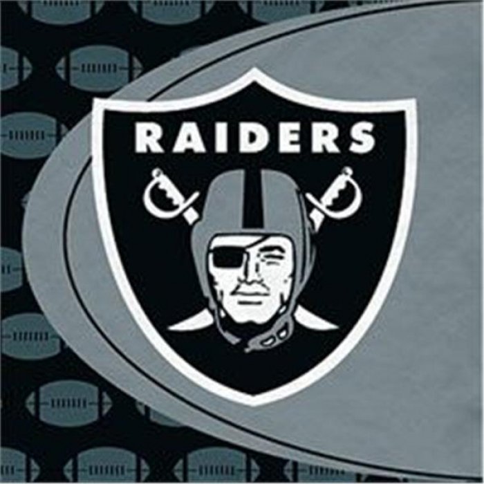 Oakland Raiders NFL Lunch Napkins