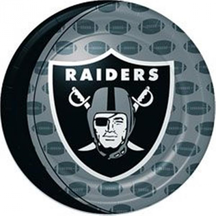 Oakland Raiders NFL 9" Paper Plates Oakland Raiders NFL 9" Paper Plates